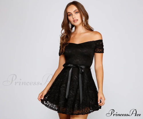 Blair Formal Off Charming The Shoulder Lace Dress image 1