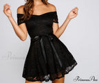 Blair Formal Off Charming The Shoulder Lace Dress image 3