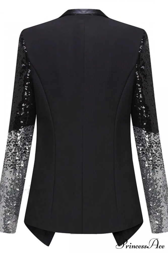 Blazer With Stylish Sequins Sleeve image 6
