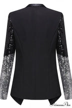 Blazer With Stylish Sequins Sleeve image 6