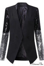 Blazer With Stylish Sequins Sleeve image 5