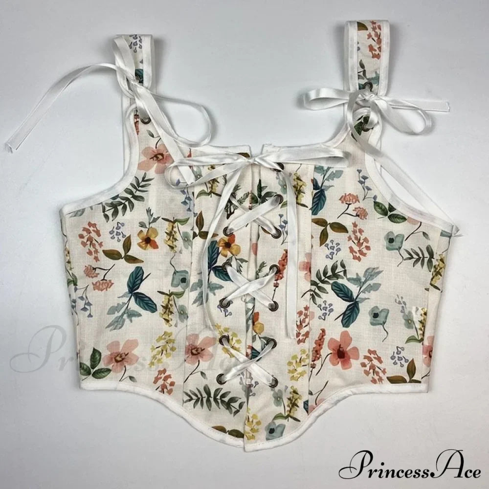 Blouse High Flowered Street Halter Vintage Top Design Women Designer for - Party Corset - Clubwear image 9