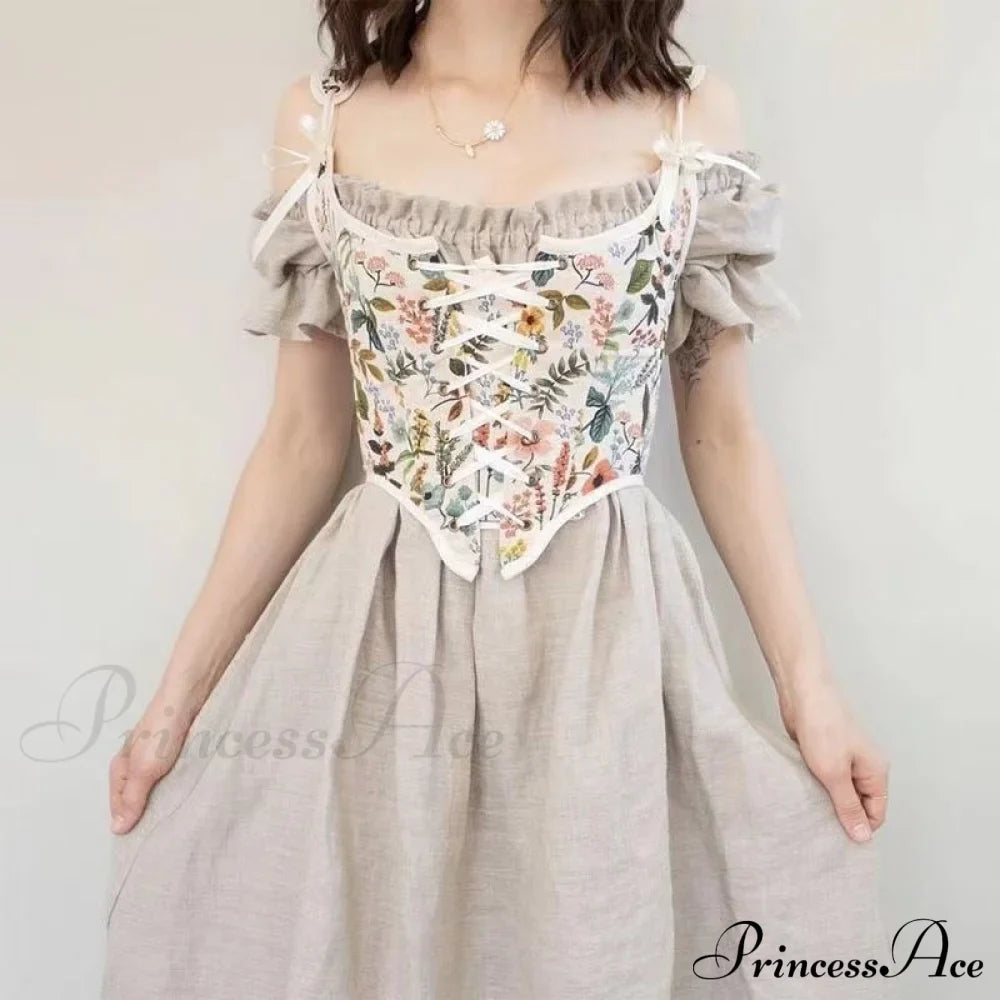 Blouse High Flowered Street Halter Vintage Top Design Women Designer for - Party Corset - Clubwear image 6