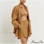 Blouse Outfits With Clothing Pieces Blouses Two Fashion Warm-Season Mini Tracksuits Women Cotton Sets Shorts Fashion image 8