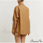 Blouse Outfits With Clothing Pieces Blouses Two Fashion Warm-Season Mini Tracksuits Women Cotton Sets Shorts Fashion image 10