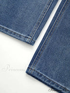 Blue Denim Graceful Cargo Mini Skirt image 5