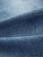 Blue Denim Graceful Cargo Mini Skirt image 7
