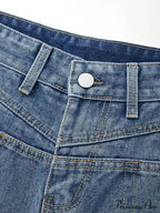 Blue Denim Graceful Cargo Mini Skirt image 4