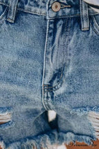 Blue with Loose Jeans Buttons image 3
