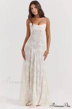Blush of Elegance Charming Lace Maxi Dress image 25