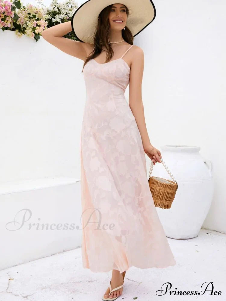 Blush of Elegance Charming Lace Maxi Dress image 15