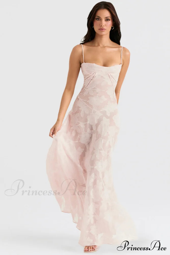 Blush of Elegance Charming Lace Maxi Dress image 32