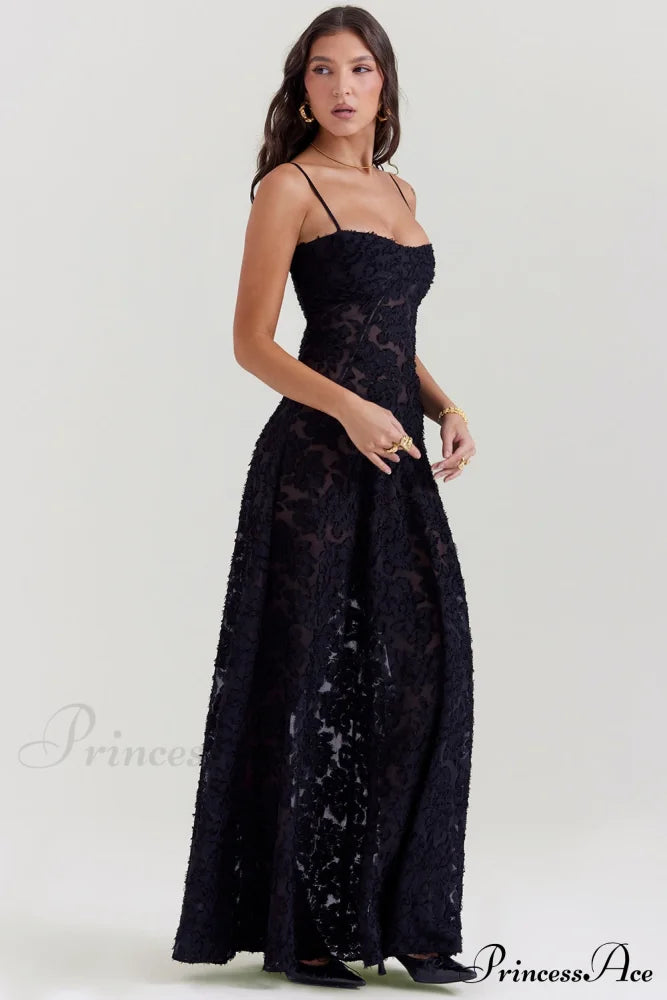 Blush of Elegance Charming Lace Maxi Dress image 37