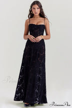 Blush of Elegance Charming Lace Maxi Dress image 39