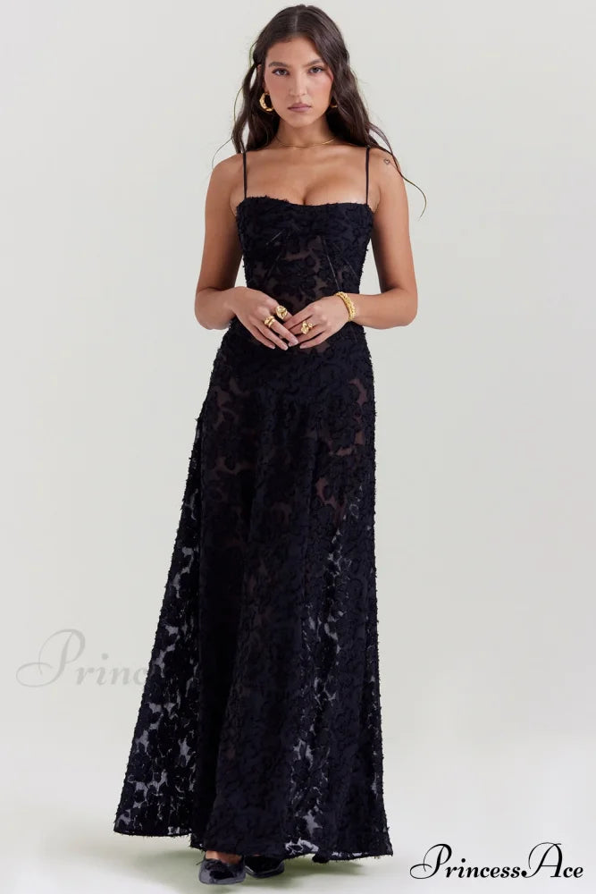 Blush of Elegance Charming Lace Maxi Dress image 39