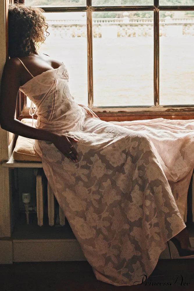 Blush of Elegance Charming Lace Maxi Dress image 29