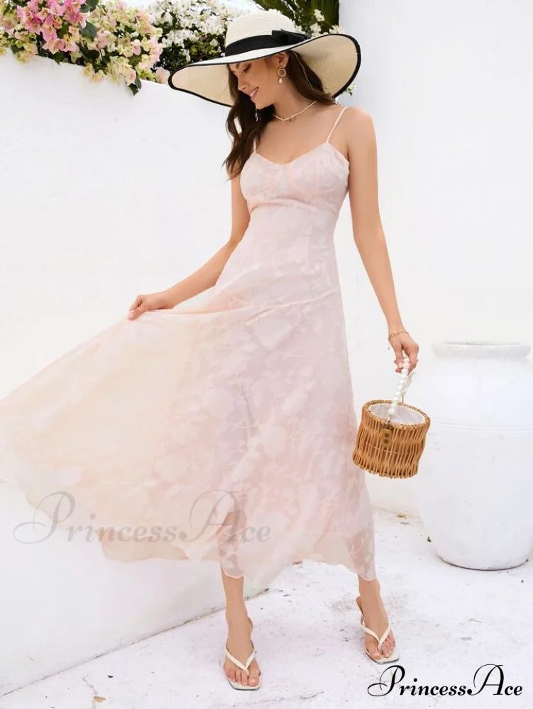 Blush of Elegance Charming Lace Maxi Dress image 16