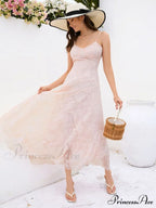 Blush of Elegance Charming Lace Maxi Dress image 16