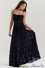 Blush of Elegance Charming Lace Maxi Dress image 38