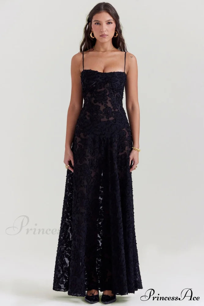 Blush of Elegance Charming Lace Maxi Dress image 36