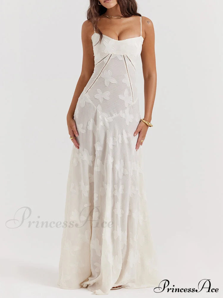 Blush of Elegance Charming Lace Maxi Dress image 9