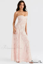 Blush of Elegance Charming Lace Maxi Dress image 4