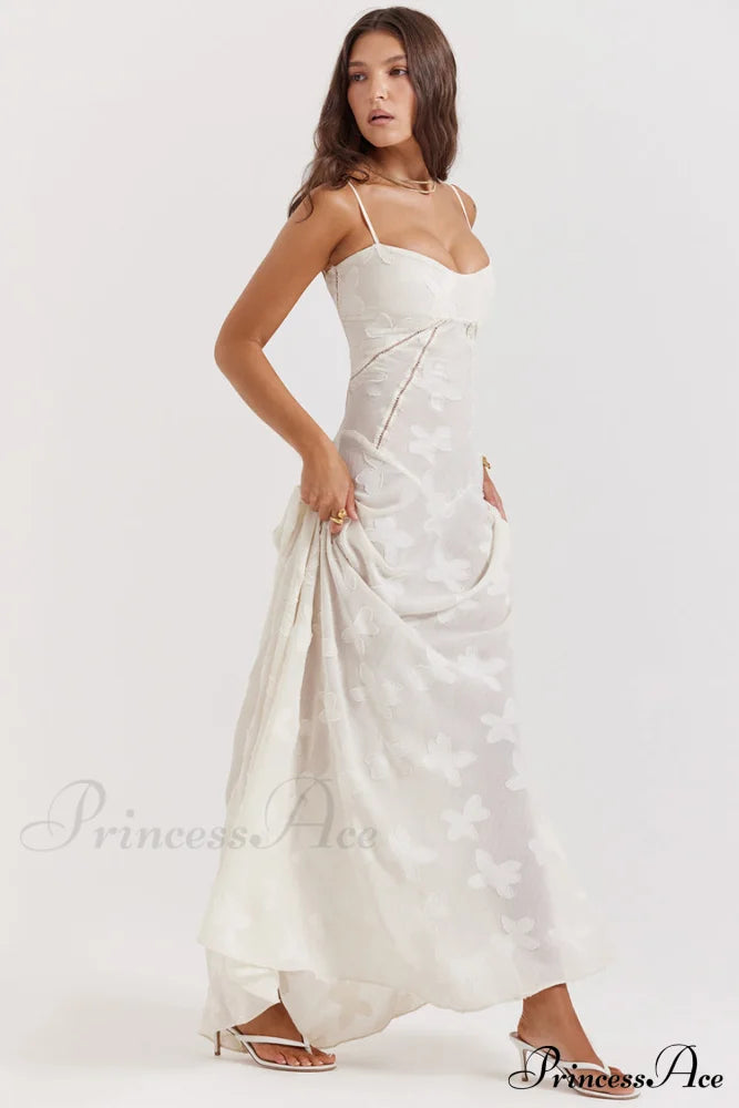 Blush of Elegance Charming Lace Maxi Dress image 3