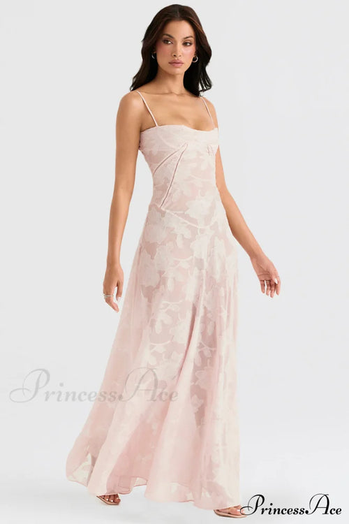 Blush of Elegance Charming Lace Maxi Dress image 1