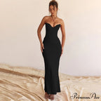 Bodycon - Off-Shoulder Fishbone Party Gown Club for Strapless Elegant Full-Length Women Night Gown image 6