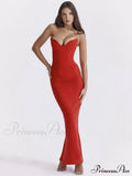 Bodycon - Off-Shoulder Fishbone Party Gown Club for Strapless Elegant Full-Length Women Night Gown image 4