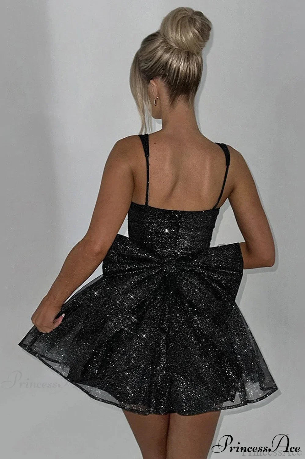 Bodycon Sequined Strapless Bow Party Dress image 2