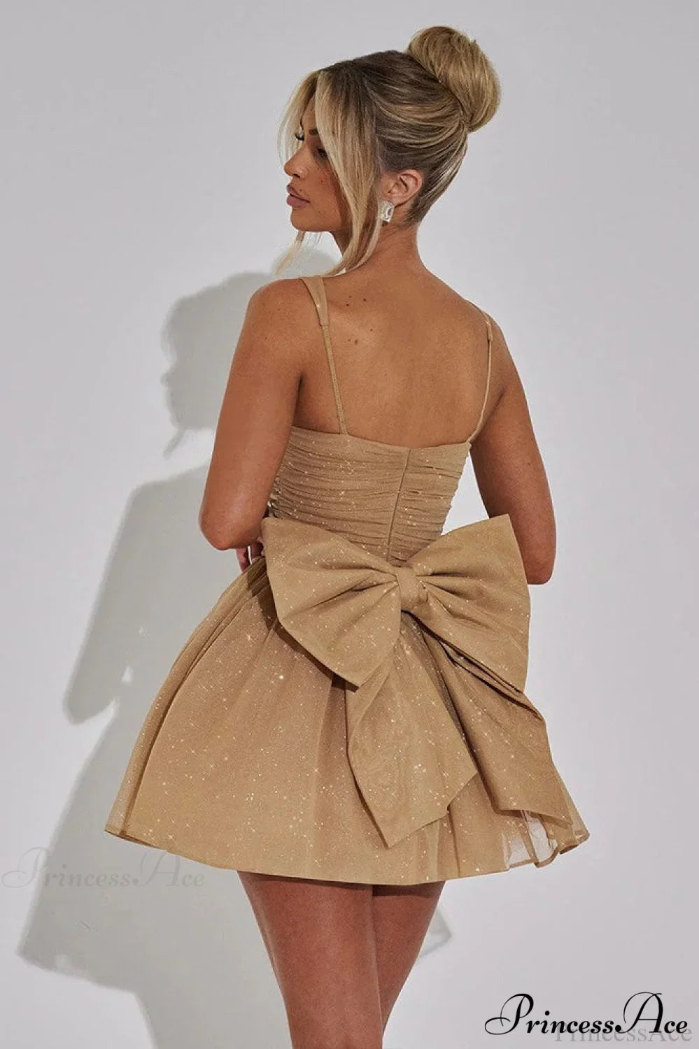 Bodycon Sequined Strapless Bow Party Dress image 6
