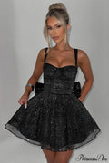 Bodycon Sequined Strapless Bow Party Dress image 1