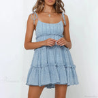 Bohemian Floral Spaghetti Strap Casual Floral Dress image 4