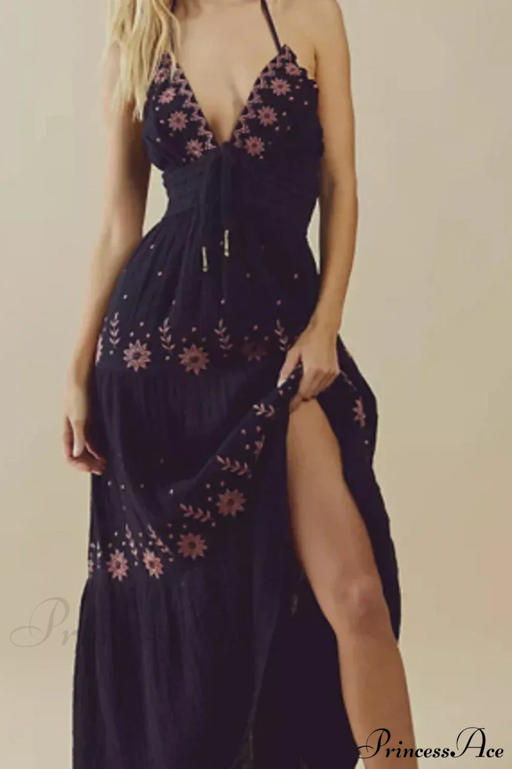 Bohemian Flower Beach Holiday Boho Dress image 5