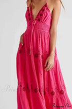 Bohemian Flower Beach Holiday Boho Dress image 4
