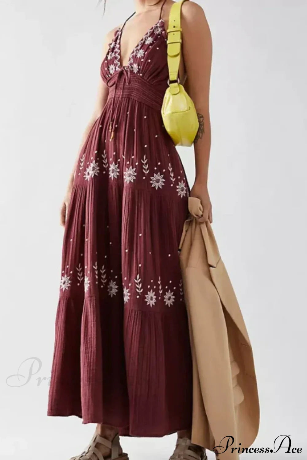 Bohemian Flower Beach Holiday Boho Dress image 8