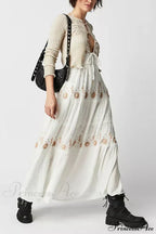 Bohemian Flower Beach Holiday Boho Dress image 1