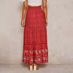 Bohemian Lace High Waist Slim Floral Skirt image 3
