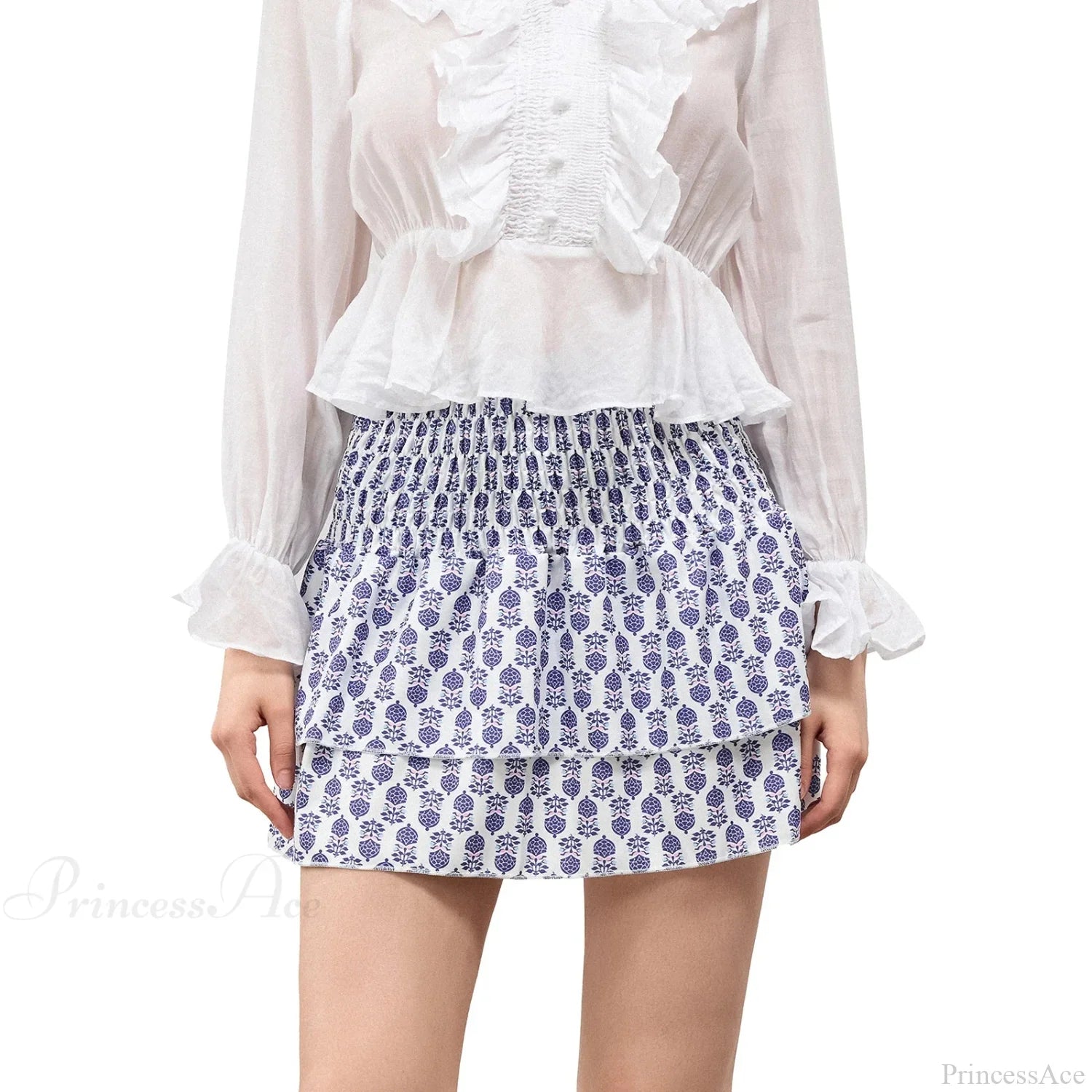 Bohemian Layered Ruffle Skirt image 4