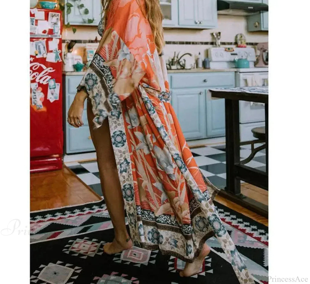 Bohemian Printed Bikini Cover Up image 1