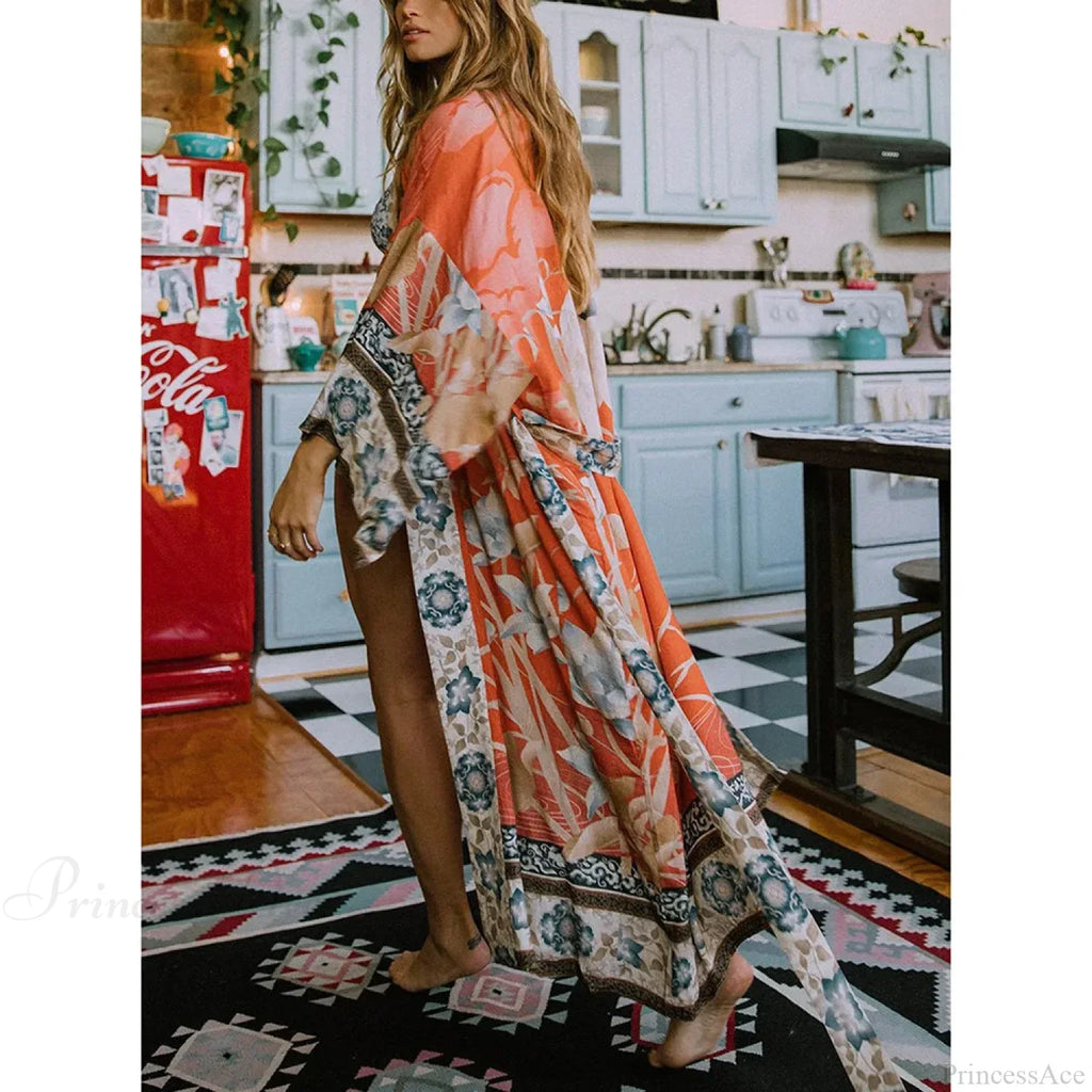 Bohemian Printed Bikini Cover Up image 3