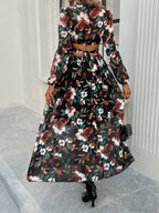 Boho Beach Deep V Neck Maxi Dress image 5