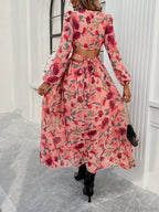 Boho Beach Deep V Neck Maxi Dress image 2