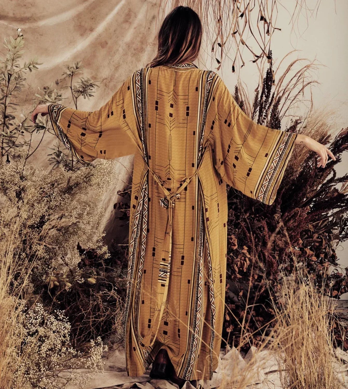 Boho Kimono Rayon Print Bikini Cover Up Loose Summer Dress image 6