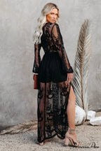 Boho Lace Stylish Maxi Dress image 19