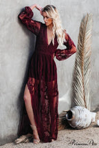 Boho Lace Stylish Maxi Dress image 10