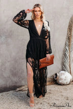 Boho Lace Stylish Maxi Dress image 15