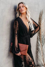 Boho Lace Stylish Maxi Dress image 18