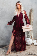 Boho Lace Stylish Maxi Dress image 9